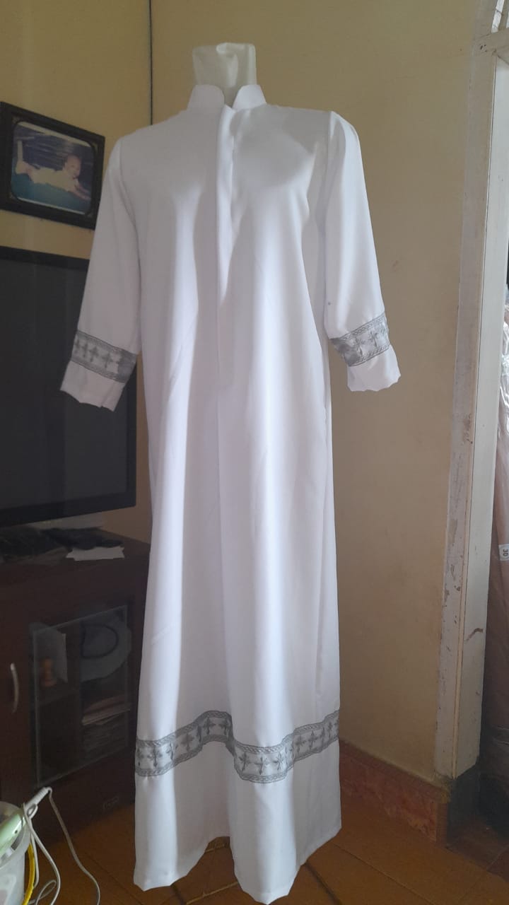 Pakaian Liturgi Alba kombinasi Renda