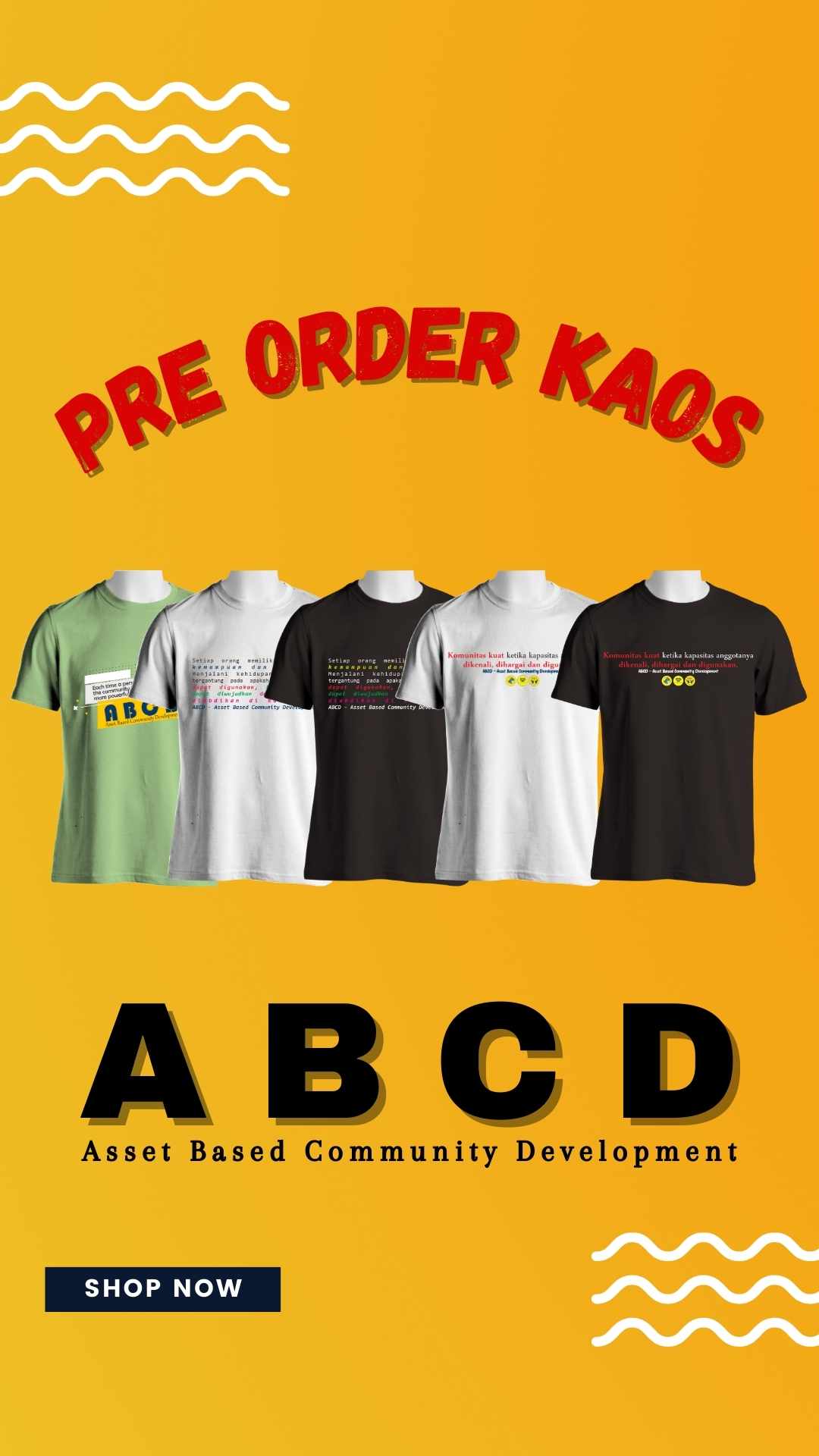 PRE ORDER KAOS ABCD (ASSET BASED COMMUNITY DEVELOPMENT)