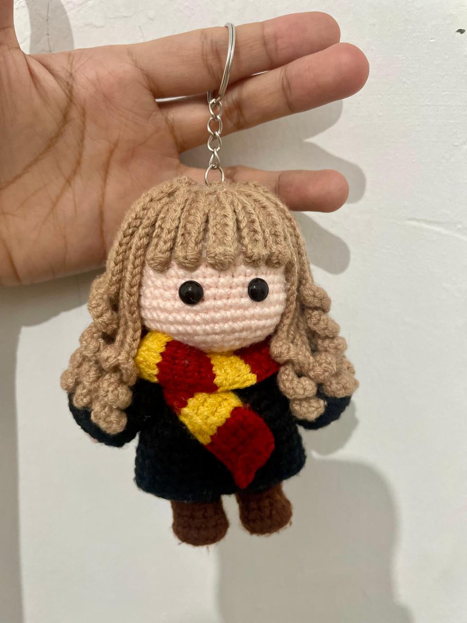 Hermione Crochet Keychain