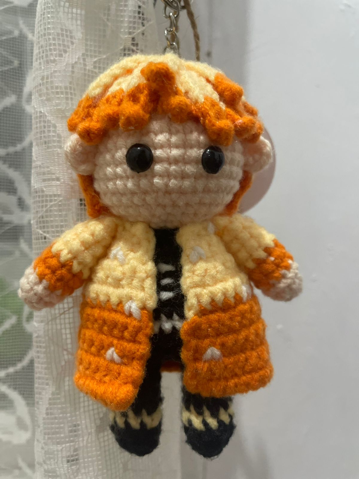 Zenitzu Crochet Keychain